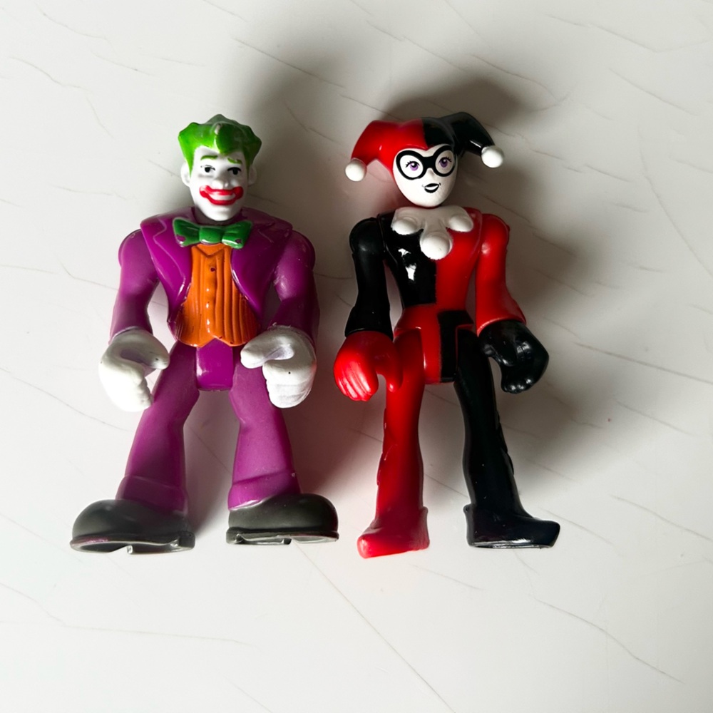 Fisher-Price Imaginext DC Joker & Harley Quinn Action Figure Set of 2